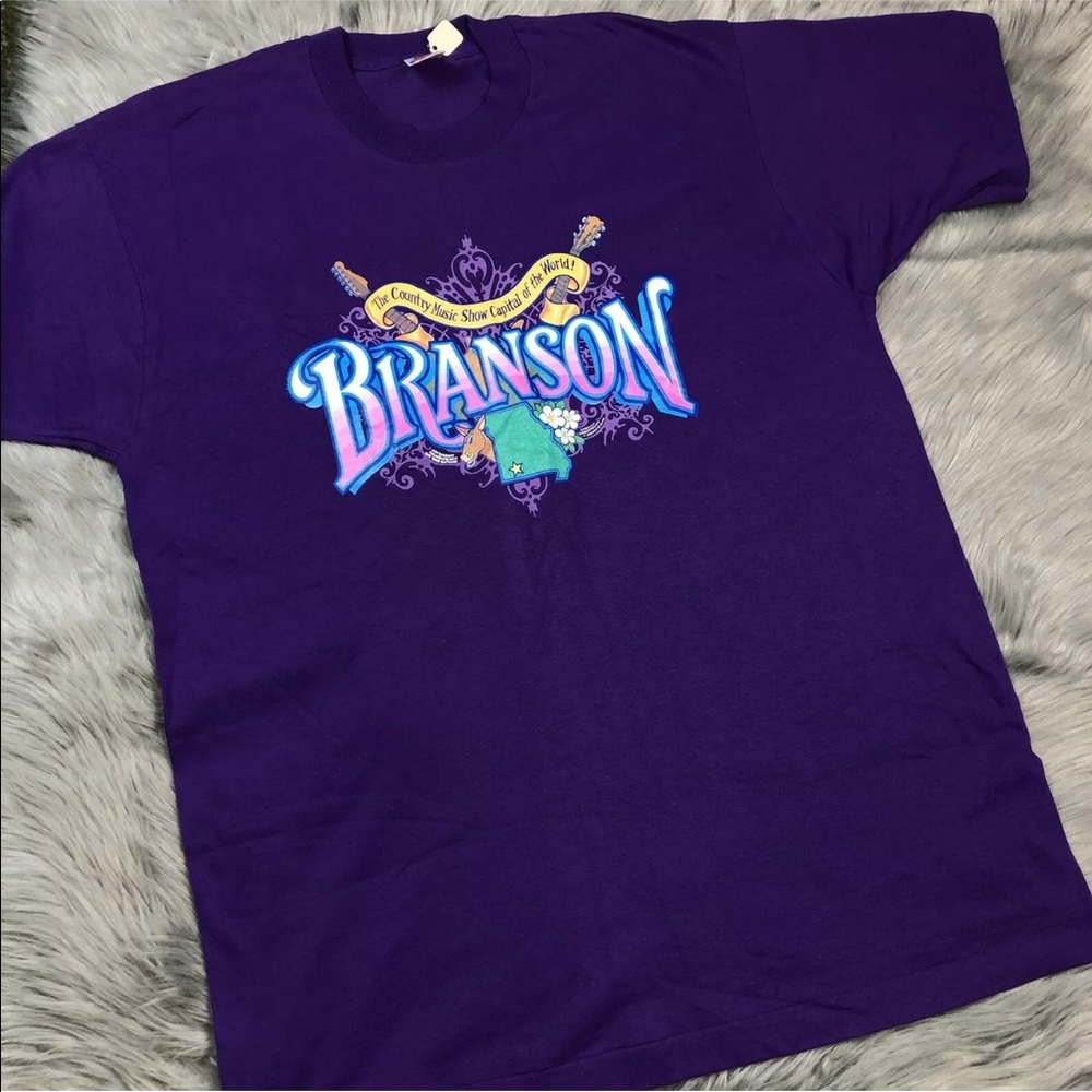 Vintage 1990 Branson Country Music Purple Shirt